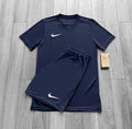 NIKE DRI FIT NAVY BLUE SET - T SHIRT / SHORTS